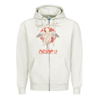 Oatmeal Heather louder than life teather american Zipper Hoodie - artisFamous