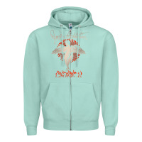 Seafoam louder than life teather american Zipper Hoodie - artisFamous
