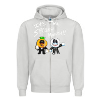 Dove Grey game skid and pump Zipper Hoodie - artisFamous
