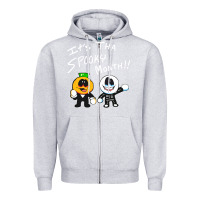 Heather Grey game skid and pump Zipper Hoodie - artisFamous