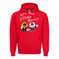 Red game skid and pump Zipper Hoodie - artisFamous