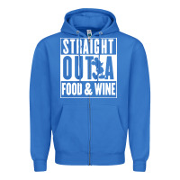 Straight Out A Food And Wine Zipper Hoodie | Teevron
