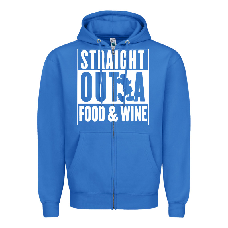 Straight Out A Food And Wine Zipper Hoodie by artisFamous | Teevron