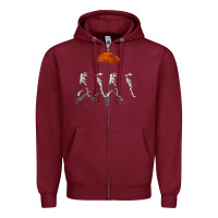 Burgundy solar system galaxy, astronomy lover Zipper Hoodie - artisFamous