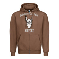 Chestnut soldiers of odin worldwide support Zipper Hoodie - artisFamous