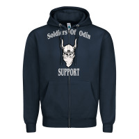 Navy soldiers of odin worldwide support Zipper Hoodie - artisFamous