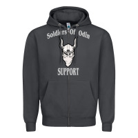 Smoke soldiers of odin worldwide support Zipper Hoodie - artisFamous