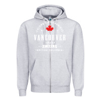 Heather Grey vancouver canada Zipper Hoodie - artisFamous