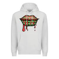 Dove Grey summer vibes watermelon lips Premium Hoodie - Jasminsmagicworld