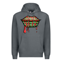Rock summer vibes watermelon lips Premium Hoodie - Jasminsmagicworld