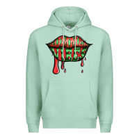 Seafoam summer vibes watermelon lips Premium Hoodie - Jasminsmagicworld