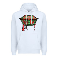White summer vibes watermelon lips Premium Hoodie - Jasminsmagicworld