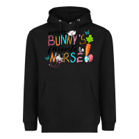 Black Every Bunnys Favorite Nurse Heavyweight Hoodie - RanaPortraitStore
