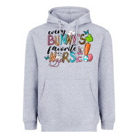 Heather Grey Every Bunnys Favorite Nurse Heavyweight Hoodie - RanaPortraitStore