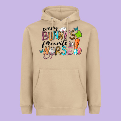 Every Bunnys Favorite Nurse Heavyweight Hoodie Designed By Ranaportraitstore