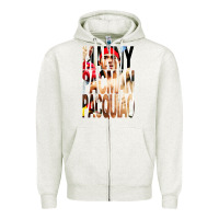 Oatmeal Heather manny pacman pacquiao philipino boxer Zipper Hoodie - artisFamous