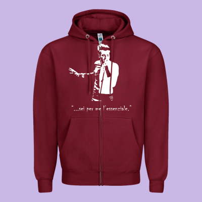 Marco Mengoni L Essenziale Zipper Hoodie Designed By Artisfamous