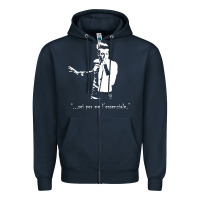 Navy marco mengoni l essenziale Zipper Hoodie - artisFamous