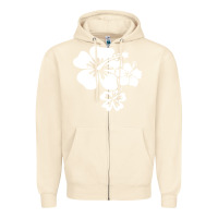 Sandshell hawaiian flower Zipper Hoodie - artisFamous