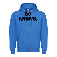 True Royal bo knows (black text) Zipper Hoodie - artisFamous
