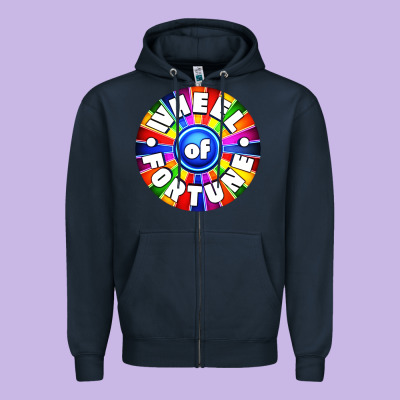 Wheel Fortune Zipper Hoodie Designed By Artisfamous