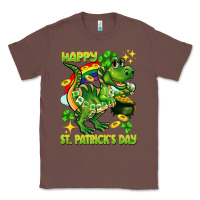 Chestnut Happy St. Patrick's Day T-rex Classic Tee - CowGirlArtShop