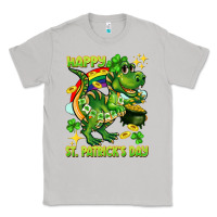 Moon Dust Happy St. Patrick's Day T-rex Classic Tee - CowGirlArtShop