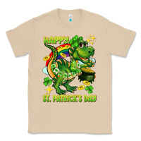 Mushroom Happy St. Patrick's Day T-rex Classic Tee - CowGirlArtShop
