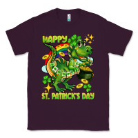 Plum Happy St. Patrick's Day T-rex Classic Tee - CowGirlArtShop