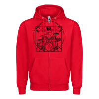 Red drums gift Zipper Hoodie - artisFamous