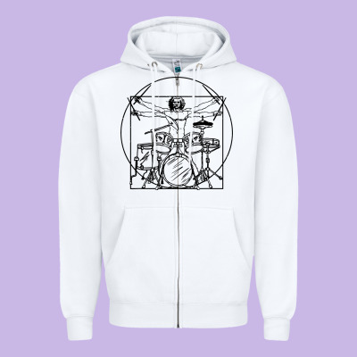 Drums Gift Zipper Hoodie Designed By Artisfamous
