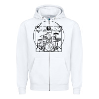 White drums gift Zipper Hoodie - artisFamous