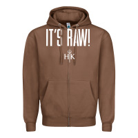 Chestnut official hell's kitchen it's raw Zipper Hoodie - artisFamous