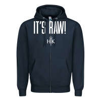 Navy official hell's kitchen it's raw Zipper Hoodie - artisFamous