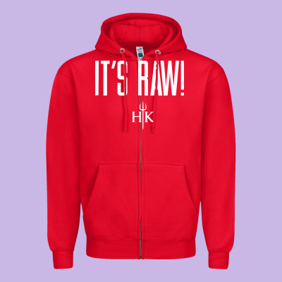 Official Hell's Kitchen It's Raw Zipper Hoodie Designed By Artisfamous