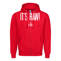 Red official hell's kitchen it's raw Zipper Hoodie - artisFamous
