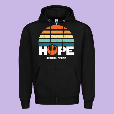 Hope Since 1977 Zipper Hoodie Designed By Artisfamous