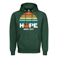 Sports Green hope since 1977 Zipper Hoodie - artisFamous
