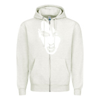 Oatmeal Heather marilyn manson face Zipper Hoodie - artisFamous