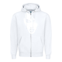 White marilyn manson face Zipper Hoodie - artisFamous