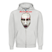 Dove Grey marilyn manson Zipper Hoodie - artisFamous