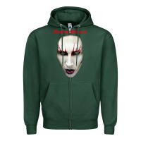 Sports Green marilyn manson Zipper Hoodie - artisFamous