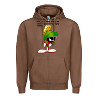 Chestnut marvin the martian looney toons Zipper Hoodie - artisFamous