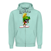 Seafoam marvin the martian looney toons Zipper Hoodie - artisFamous