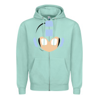 Seafoam mega man retro video game face Zipper Hoodie - artisFamous