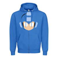 True Royal mega man retro video game face Zipper Hoodie - artisFamous