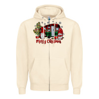 Sandshell merry christmas gnome caravan Zipper Hoodie - JahusDesignShop