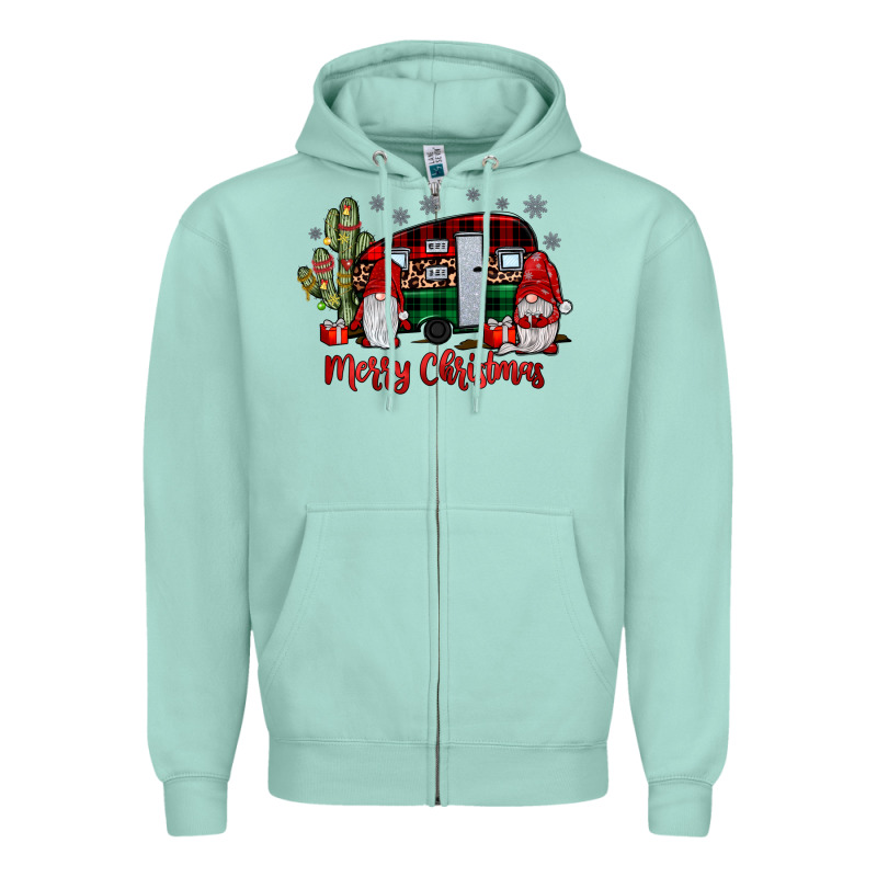 Merry Christmas Gnome Caravan Zipper Hoodie by JahusDesignShop | Teevron
