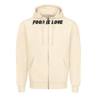 Sandshell food is love Zipper Hoodie - artisFamous
