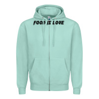 Seafoam food is love Zipper Hoodie - artisFamous